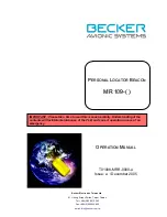 Becker MR 109 Series Operation Manual preview