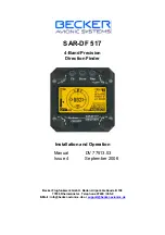 Becker SAR-DF 517 Installation & Operation Manual preview