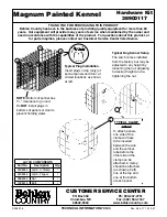 Preview for 1 page of Behlen Country Magnum Painted Kennel Quick Start Manual