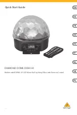 Preview for 1 page of Behringer EUROLIGHT DIAMOND DOME DD610-R Quick Start Manual