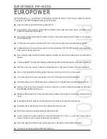 Preview for 2 page of Behringer Europower PMH5000 Technical Specifications