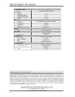 Preview for 4 page of Behringer Europower PMH5000 Technical Specifications