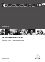 Behringer MULTIGATE PRO XR4400 User Manual preview