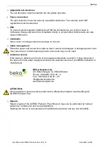 Preview for 22 page of Beka Hospitec AVERO Premium Plus User Manual