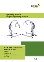 Preview for 1 page of Beka Hospitec CARLO Alu Classic 230 Operating Manual