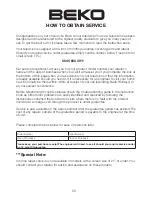 Preview for 32 page of Beko 15WLP530HID Operating Instructions Manual