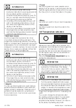 Preview for 22 page of Beko 7170245500 User Manual