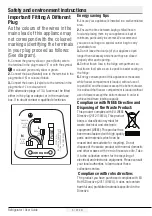 Preview for 6 page of Beko ASGN542B User Manual