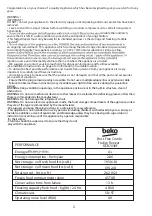 Preview for 4 page of Beko BCB7030F Manual