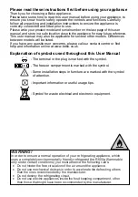 Preview for 3 page of Beko BCFD350 Installation & User'S Instructions