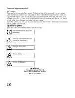 Preview for 2 page of Beko BDVC 665 MK User Manual