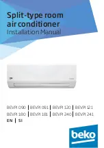 Preview for 1 page of Beko BEVPI 090 Installation Manual