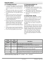 Preview for 25 page of Beko BFSB3622SS User Manual