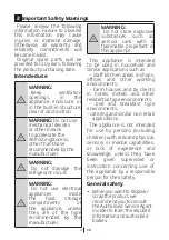 Preview for 5 page of Beko BVF290W User Manual