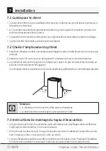 Preview for 72 page of Beko BX 109 AC Installation Manual