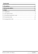 Preview for 3 page of Beko BX 109 AC User Manual