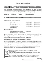 Preview for 14 page of Beko CCF360W Instructions Manual