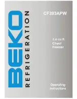 Beko CF393APW Operating Instructions Manual preview