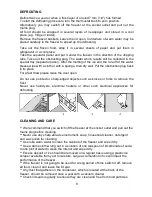 Preview for 9 page of Beko CFA1300W Operating Instructions Manual