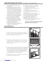 Preview for 6 page of Beko CGA9956FF Installation, Operation  And Food Storage Instructions