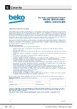 Preview for 42 page of Beko CHP6450W User Manual