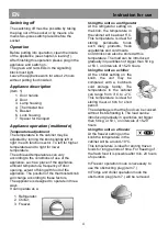 Preview for 9 page of Beko CM 205 Instructions Of Use