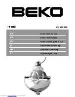 Preview for 1 page of Beko CN228120 Instructions For Use Manual