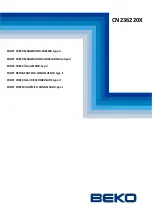 Preview for 1 page of Beko CN236220X Manual