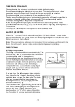 Preview for 11 page of Beko CS5342APW Installation, Operation & Food Storage Instructions