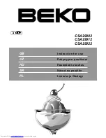 Beko CSA 29002 Instructions For Use Manual preview