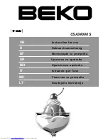 Beko CSA34000S Instructions For Use Manual preview