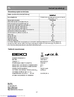 Preview for 47 page of Beko CSA34022 Instructions For Use Manual