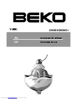 Beko DBKEN386WD+ Instructions For Use Manual preview