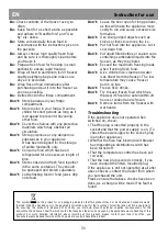 Preview for 40 page of Beko DSA240K20X Manual