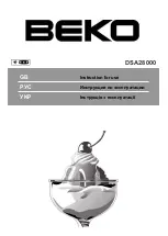 Beko DSA28000 Instructions For Use Manual preview