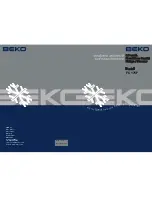 Beko FC 175F Installation, Operation & Food Storage Instructions preview