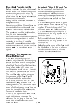 Preview for 6 page of Beko FREEZ53FW Installation, Operation & Food Storage Instructions