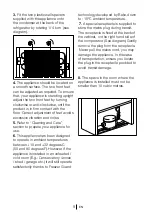 Preview for 9 page of Beko FREEZ53FW Installation, Operation & Food Storage Instructions