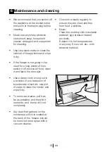 Preview for 16 page of Beko FREEZ53FW Installation, Operation & Food Storage Instructions