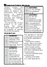 Preview for 5 page of Beko FS 127330N User Manual