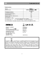 Preview for 15 page of Beko FS225320X User Manual