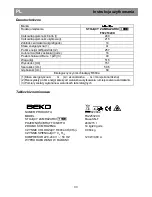 Preview for 40 page of Beko FS225320X User Manual