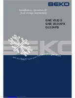 Preview for 1 page of Beko GL32APB Manual