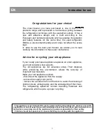 Preview for 6 page of Beko HSA 40520 Instructions For Use Manual