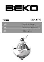 Beko HSA20542 Instructions For Use Manual preview