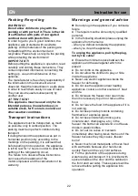 Preview for 28 page of Beko HSA37520 Instructions For Use Manual