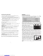 Preview for 4 page of Beko LA 120 Installation, Operation & Food Storage Instructions