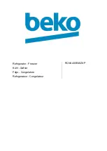 Preview for 1 page of Beko RCNA400E40ZXP Manual