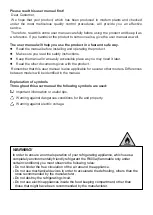 Preview for 3 page of Beko RFNA450W Instructions Of Use