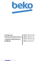 Beko RFNE 312 E 23 W Instruction Manual preview